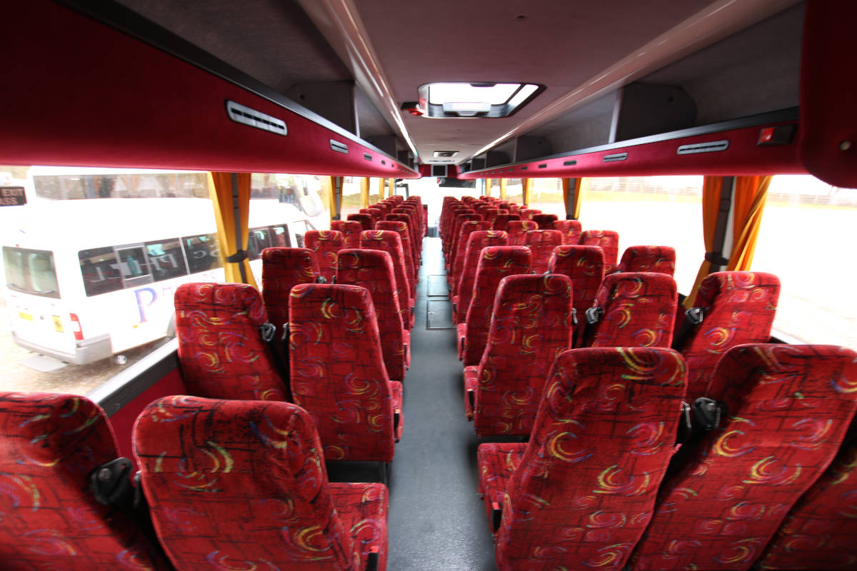 Image of coach 70 seat interior view seats from rear 001 <h2>2019-03-22 - The Latest Addition to Our Fleet - 70 Seat Luxury Coach</h2>