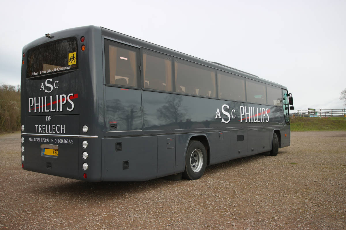 Click here to view the image of The Latest Addition to Our Fleet - 70 Seat Luxury Coach at higher resolution. An image of The Latest Addition to Our Fleet - 70 Seat Luxury Coach goes here.