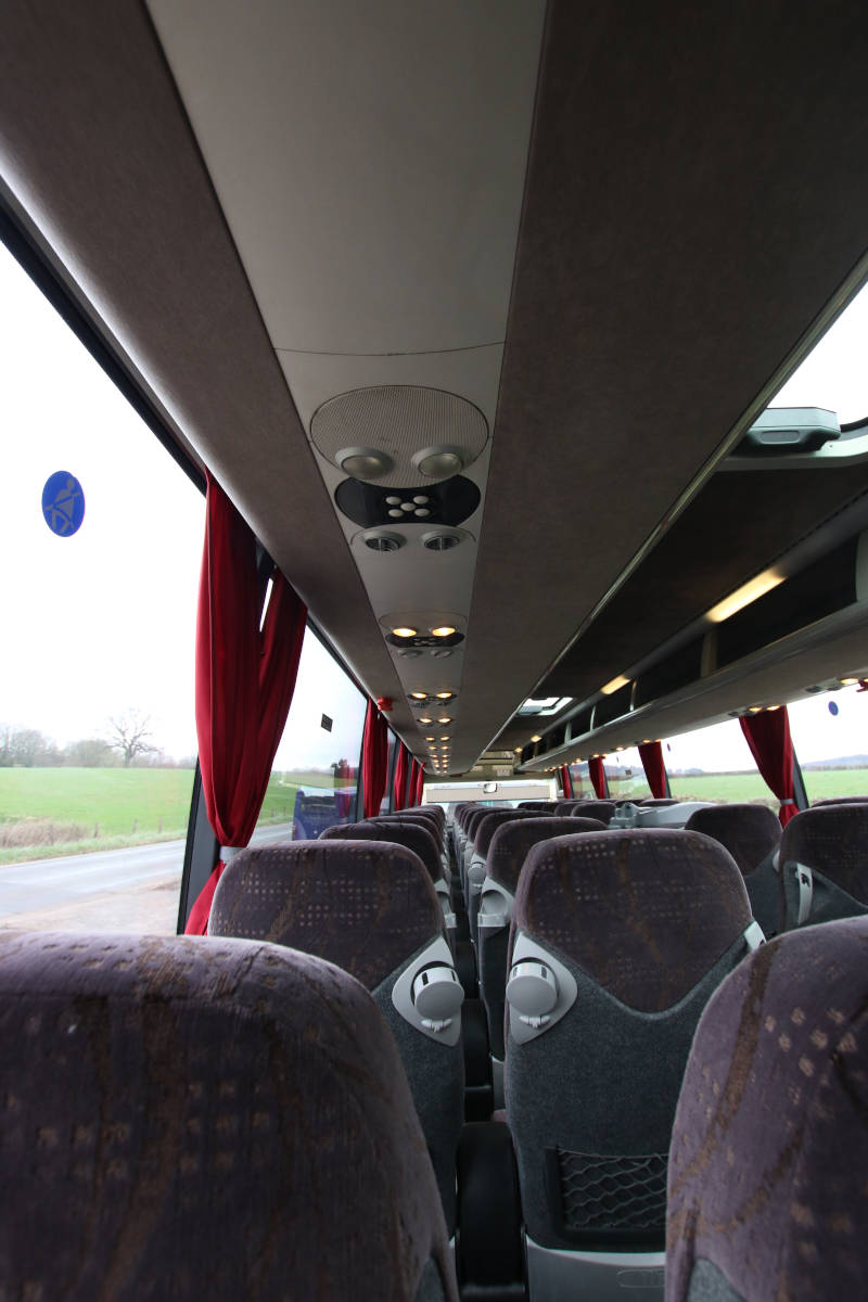 53 Seat Luxury Coach, Personal Lighting DetailImage with link to high resolution version